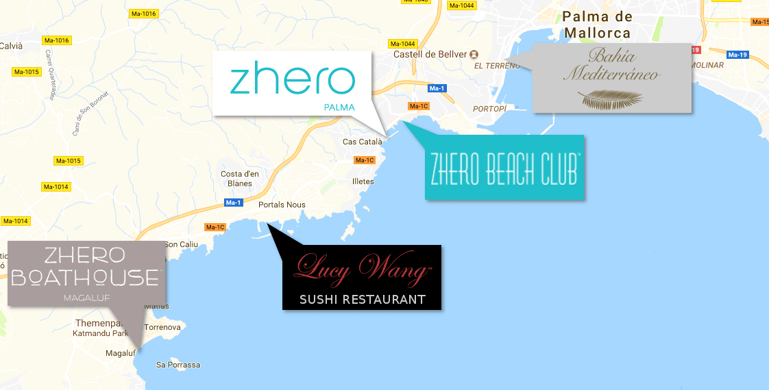 Restaurantes Zhero en Mallorca